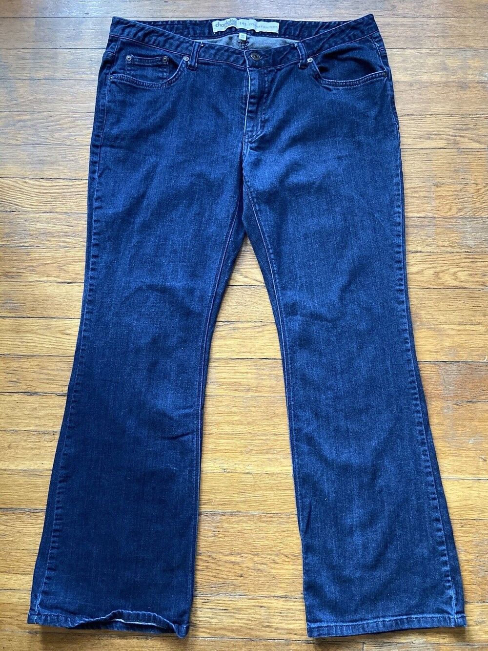 CHARLOTTE RUSSE Everyday BootCut Jeans sz 14S | Dark Blue